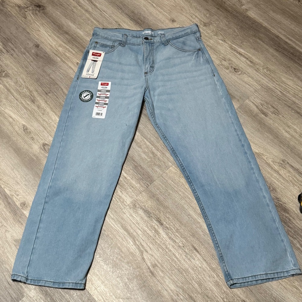 Wrangler Five Star Loose Fit‎ Jeans Abrasion Resistant 16 Husky